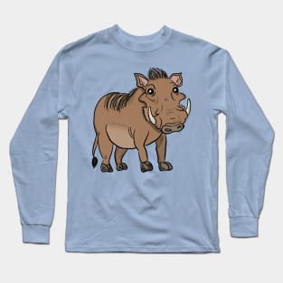 Happy warthog Long Sleeve T-Shirt